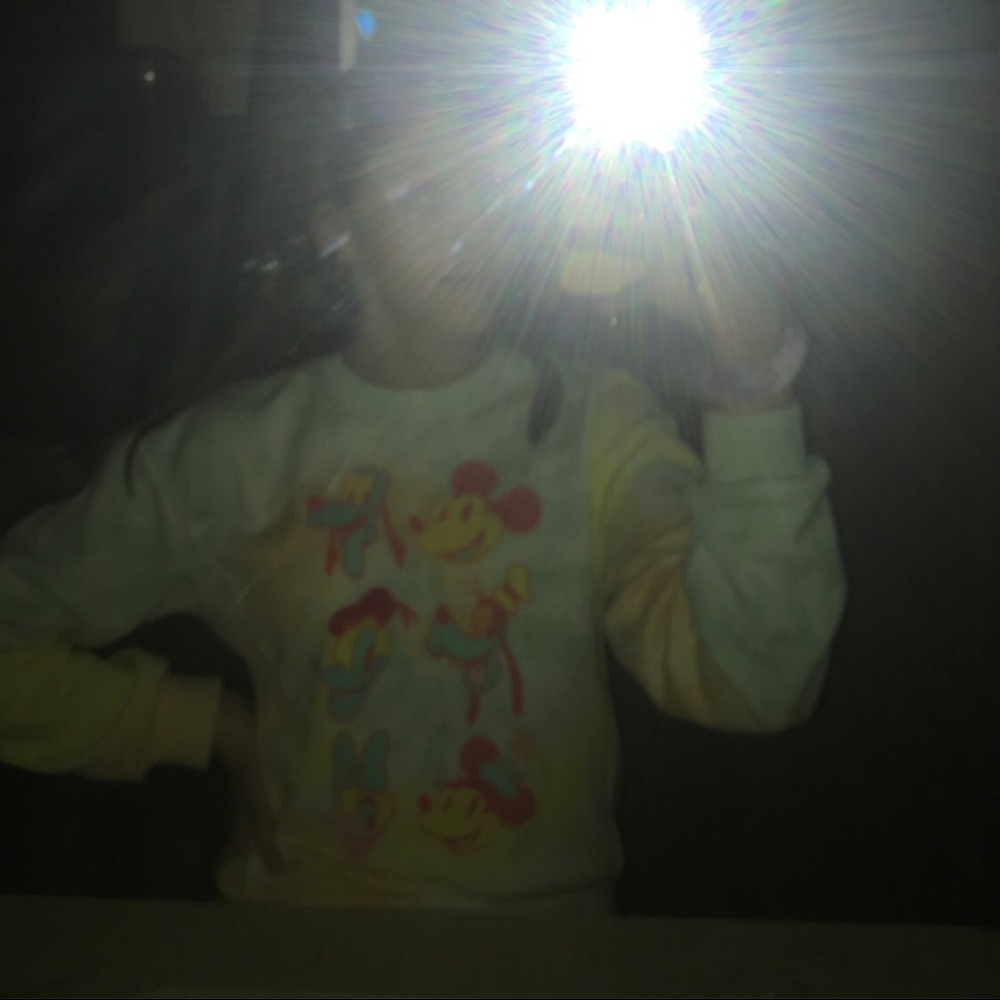 mikey mouse and disney characters sweat shirt